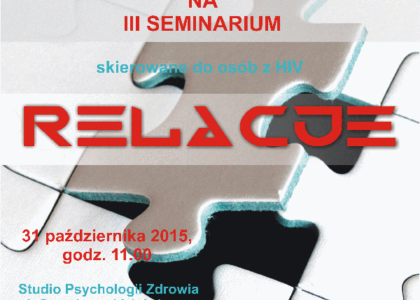 RAZEM PLUS seminaria dla osób żyjących z HIV/AIDS w Warszawie.